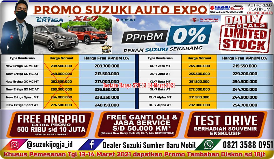 Promo Suzuki Auto Expo Maret Ppnbm 2021 Suzukijogja.com